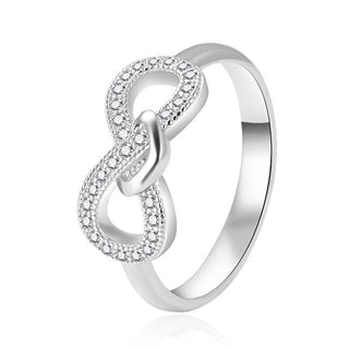 Agato Bague Infinity AGT-R30W en argent et zircone - Circuit : 58 mm