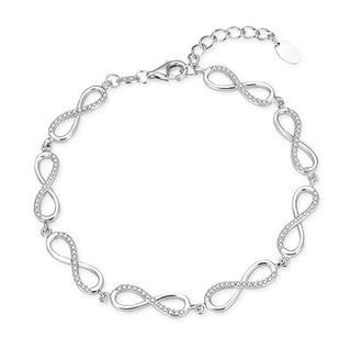 Agato Infinity Zirconia Silver Bracelet Distinctive AGB781/21