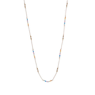 Alisia Affascinante Collana Realizzata Con Perle Di Giada Colorata Al4931-Oro