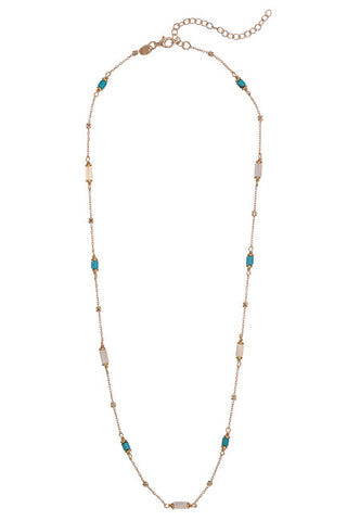 Alisia Delicata Collana In Argento Con Turchese E Madreperla Al4994.01.000