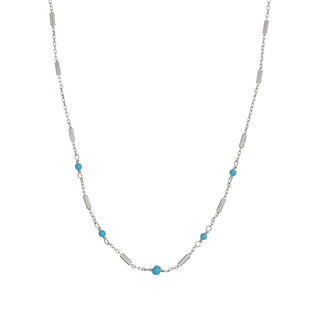 Alisia Delicata Collana In Argento Con Turchese Al3243-Argento-Turchese