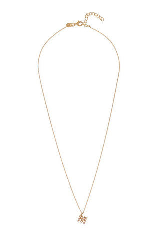Alisia Gold Plated Necklace with Pearls Swarovski "M" Al4258.01.913 
