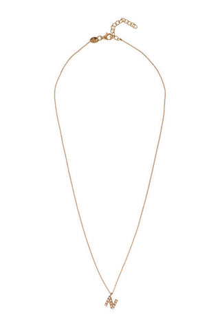 Alisia Collier plaqué or avec perles Swarovski "N" Al4258.01.914 
