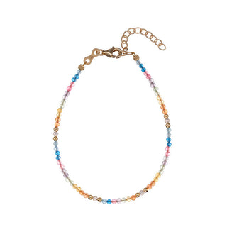 Alisia Bracciale Placcato Oro Con Perle Di Giada Colorata Al4934-Oro