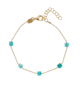 Alisia Elegante Bracciale Placcato Oro Con Amazzonite Al2534.01.011