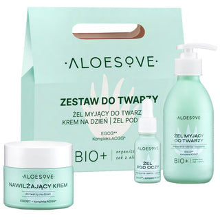 Set viso Aloesove Green - Crema 50 ml + Gel detergente 190 ml + Gel contorno occhi 15 ml