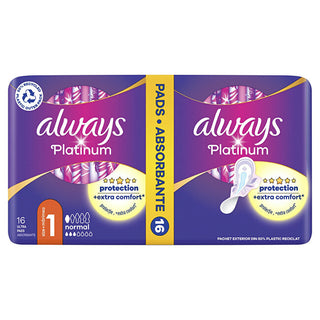Always Assorbenti Igienici Ultra Platinum Normal Duo 16 Pezzi