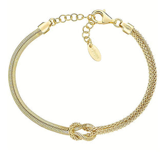 Amen Elegant gold-plated Love Knot Bracciale BRNOAMGG1 - Length: 19 cm