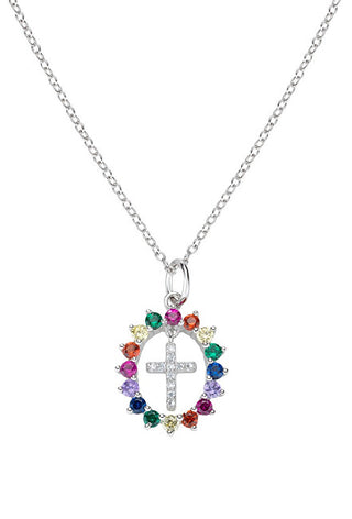 Amen Collana Con Croce In Argento Sterling Clghcrbmz (Catena, Pendente)