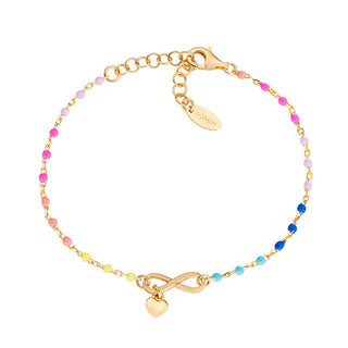 Amen Beautiful gold-plated Bracciale Infinite Love BRSMINGM1