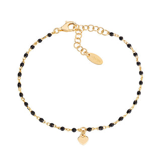 Amen Bracciale con perline e cuore Love BRSMCUGN3