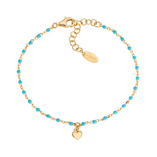 Amen Decent Love BRSMCUGT3 Beaded Heart Bracciale