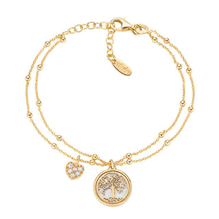 Amen Decent gold-plated double Bracciale Tree of life BR2ALCUG