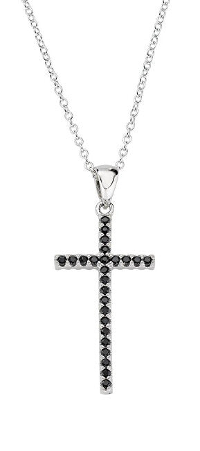 Amen Collana in argento con zirconi Croci Sacre CLCRDOBBNZ (catena, Ciondolo)