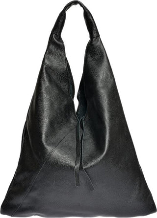 Anna Luchini Black Leather Handbag for Women 