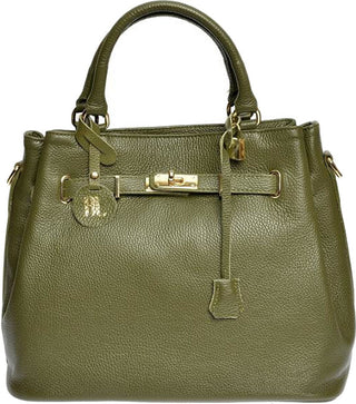 Anna Luchini Borsa A Mano In Pelle Da Donna verde