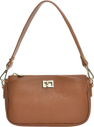 Anna Luchini Borsa A Mano In Pelle Da Donna colorata cognac