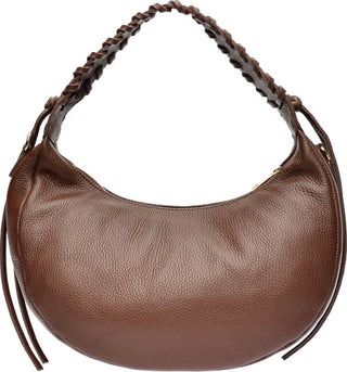 Anna Luchini Borsa A Mano In Pelle Da Donna testa di moro