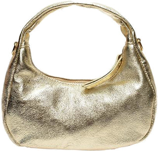 Anna Luchini Women's Gold Leather Handbag 