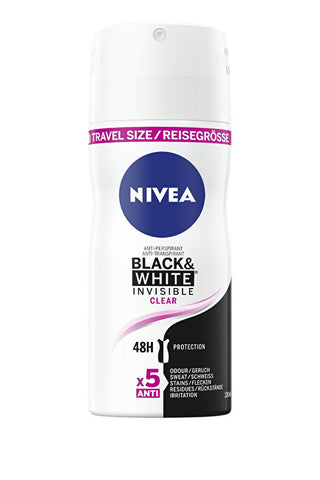 Nivea Spray Antitraspirante Invisible Black & White Clear (Antitraspirante) 100 Ml