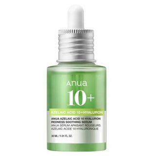 Anua Acido Azelaico 10 Acido Azelaico 10 + Acido Ialuronico Siero Lenitivo Anti-Rossore Per Viso 30 ml