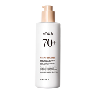 Anua Riso 70+ Ceramide Idratante Latte Per il Viso 150 ml