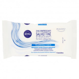Nivea Aqua Effect Salviettine Struccanti Rinfrescanti Pelli Normali E Miste 7 Pz