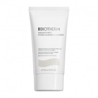 Biotherm Aquasource Hydra Barrier Shoothing Cream-To-Foam Cleanser Detergente Per Il Viso 150 Ml