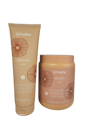 Echosline Argan Maschera 300 ml — Maschera per capelli
