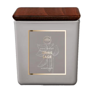 Aroma Home Iris & Salvia, Iris, Candela Profumata, 115 g