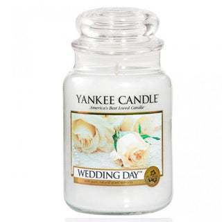 Yankee Candle شمعة عطرية كلاسيكية كبيرة ليوم الزفاف 623 جرام