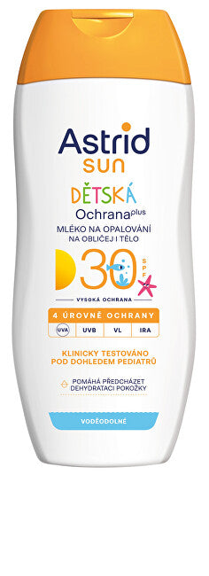 Astrid Loção bronzeadora para crianças FPS 30 200 ml
