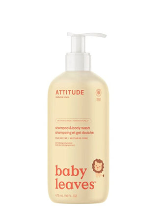 Attitude Baby Leaves sapone corpo e shampoo bambini al profumo di pera 473 ml
