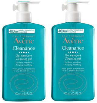 Avène Rensegelsæt til problem- og akneudsat hud 2 x 400 ml