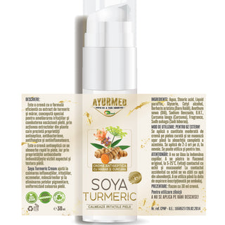 Ayurmed Soia Curcuma Calmante Crema Viso 30 ml