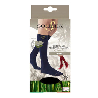 Solidea Socks For You Merino Bamboo Classic Knee High 18 24 mmHg Navy Blue 2M