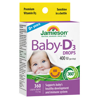 Jamieson Baby-D™ Vitamin D3 400 IU drops 11.7 ml