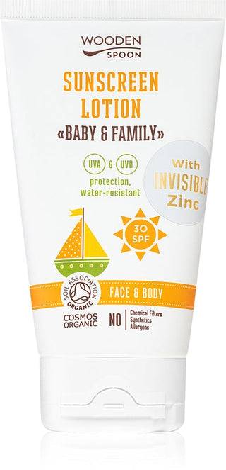 WoodenSpoon Baby & Family protective tanning milk SPF 30 150 ml