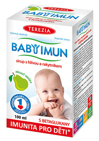 Terezia company Baby Imun syrup con oyster e sea buckthorn - pear 100 ml