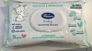 Venus Baby Salviettine Delicate 72 Pz