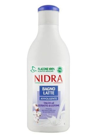 Nidra Bagno Latte Avvolgente Talco Ed Estratto Di Cotone 750 Ml