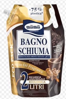 Mil Mil Bagnoschiuma Ricarica Argan 2 Lt