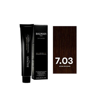 Balmain Professionnel Couleurs Couture Tintura Permanente Per Capelli 7.03 Biondo Dorato Naturale 60 ml