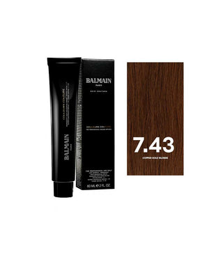 Balmain Professionnel Couleurs Couture Tintura Permanente Per Capelli 7.43 Biondo Rame Dorato 60 ml