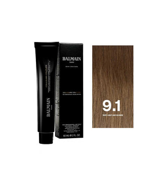 Balmain Professionnel Couleurs Couture Tintura Permanente Per Capelli 9.1 Biondo Chiarissimo Cenere 60 ml