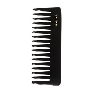 Balmain Texture, pettine in plastica per capelli, bianco e nero