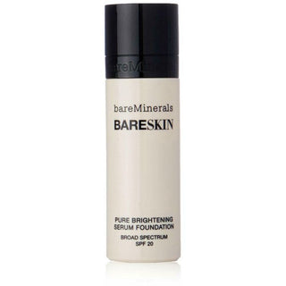 BareMinerals, BareSkin, без парабенов, придающая сияние, сывороточная основа, 01, фарфор, SPF 20, 30 мл