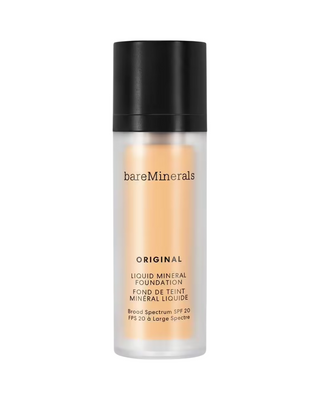 Bareminerals Original Liquid Mineral, fondotinta liquido, luminoso, 06, avorio neutro, SPF 20, 30 ml