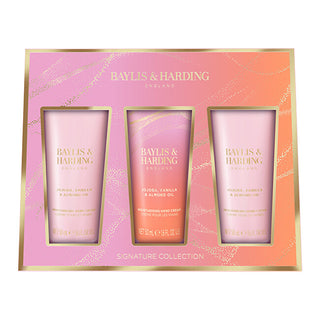 Baylis & Harding Set Regalo Olio Di Jojoba, Vaniglia E Mandorle 3 × 50 Ml