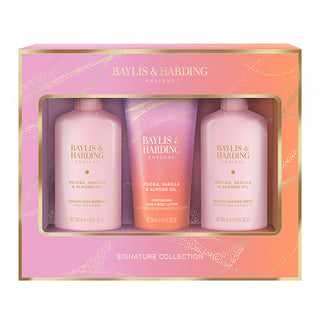 Baylis & Harding Set Regalo Signature Collection Jojoba, Vaniglia E Olio Di Mandorla 3 Pezzi